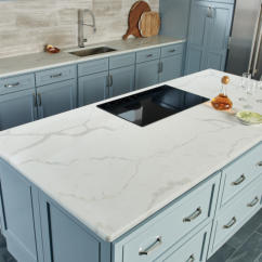 calacatta quartz island